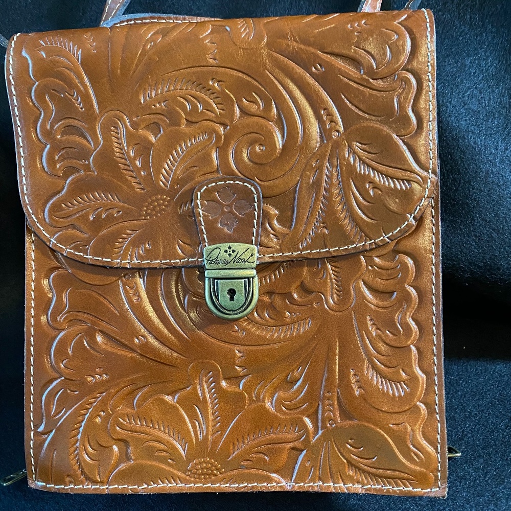 Patricia Nash Tooled Leather Crossbody Organizer